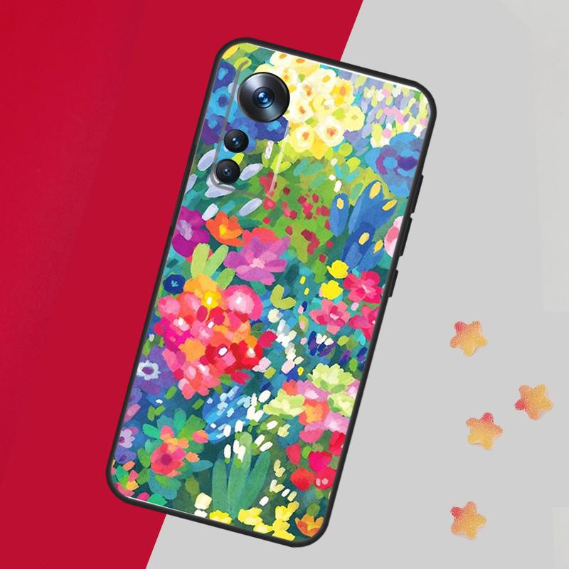 Яркая цветочная живопись Чехол-кейс для Xiaomi 15 Ultra 13 14 11T 12T 13T 14T Pro Чехол для POCO F7 F6 F5 X3 X5 X6 X7 Pro