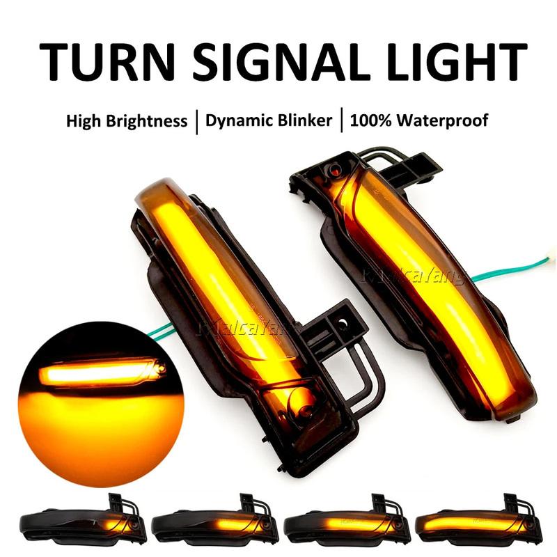 2x Dynamic Side Mirror Blinker Light LED Turn Signal Lamps For Jeep Grand Cherokee Dodge Durango 2011 2012 2013 2014 2015-