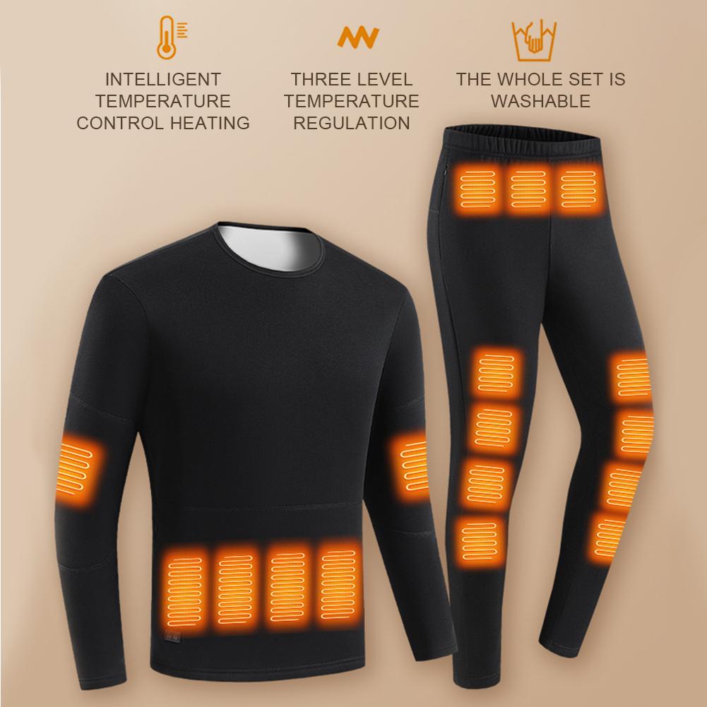 30 зон нагрева электрическое нижнее белье с подогревом USB зимнее спортивное нижнее белье с электроподогревом одежда для женщин и мужчин
