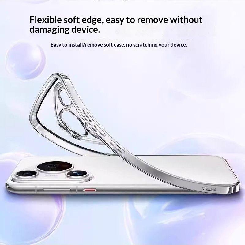 Чехол для Huawei Nova 15 Max Новый Прозрачный Позолоченный Легкий и Приятный для Кожи ТПУ Чехол для Huawei Enjoy 90 Pro Max Бампер Funda