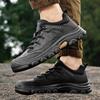 Lace-Up Mens Hiking Sneakers High Quality Outdoor Shoes Handmade Men Casual Flats 2024 New Genuine Leather Male Driving Shoes