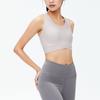 Anta Однотонный спортивный бюстгальтер для йоги и фитнеса Женское нижнее белье Туманно-серый-розовый 962527131-3
