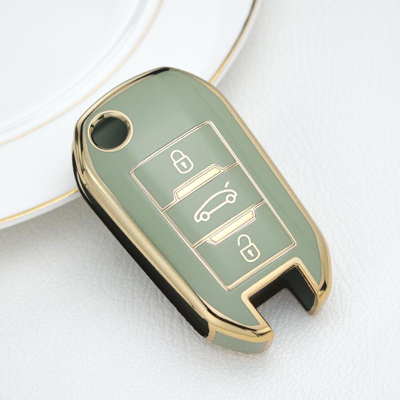 Чехол для дистанционного ключа из ТПУ для Peugeot 208 107 206 306 307 308 2008 3008 4008 5008 RCZ Citroen C1 C2 C3 C4 C5 CACTUS C8 протектор