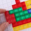 Plastics Blokus Board Game Early Education Multipurpose Colored Squares Game Montessori Portable Puzzle Strategy Board