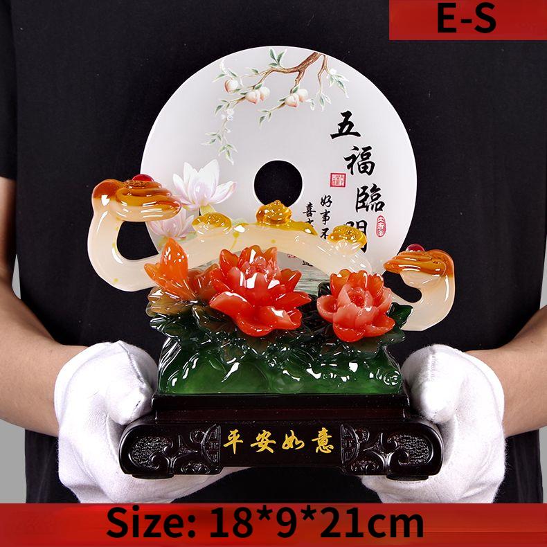 Пряжка безопасности Jade Ruyi, украшение для гостиной в современном китайском стиле, винный шкаф, украшение для привлечения богатства