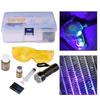 Car R134A R12 Air Conditioning A/C System Leak Test Detector Kit 28 LED UV Flashlight Protective Glasses UV Dye Tool Set