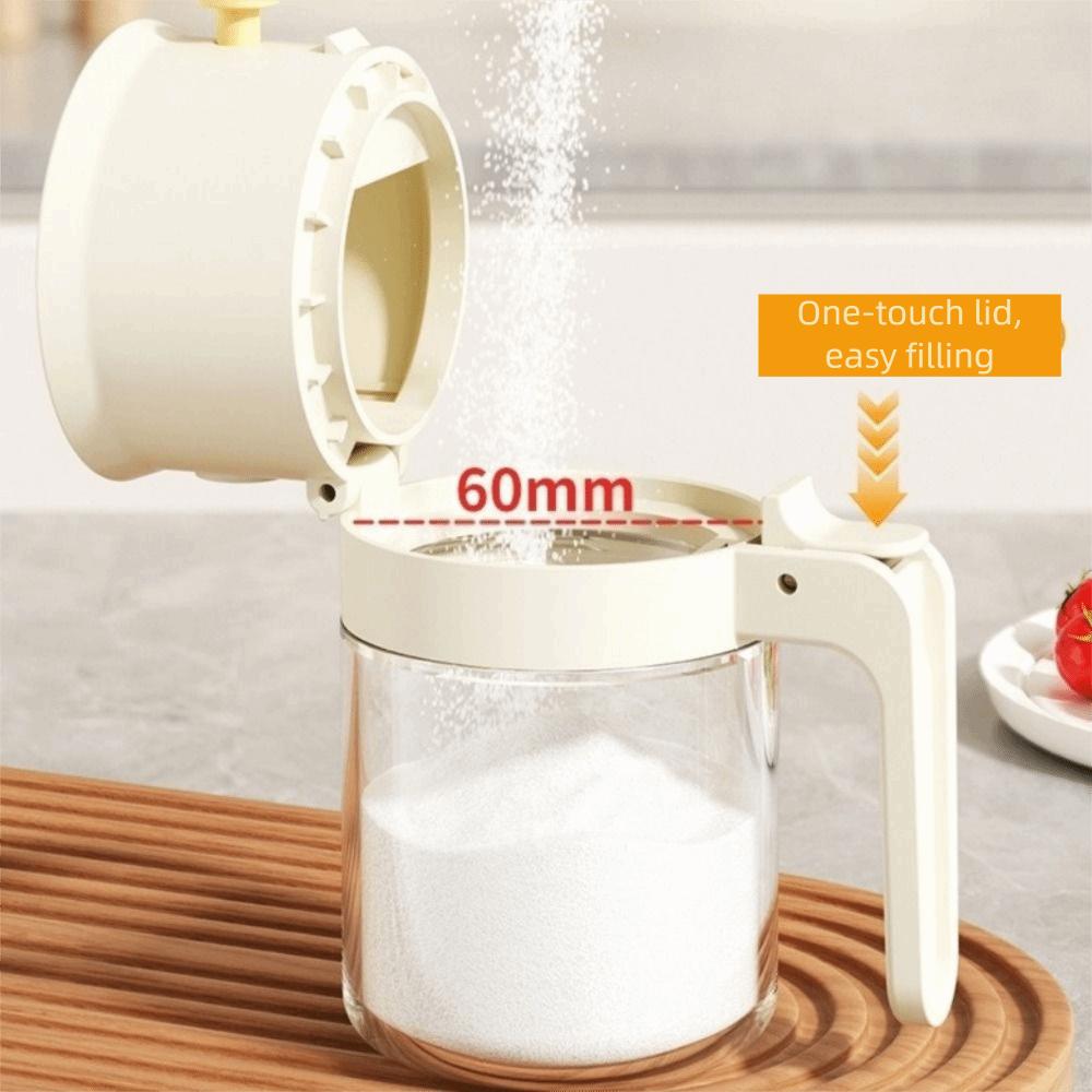 Quantitative Control 2 In 1 Salt Container Sealed Sugar and Salt Container Kitchen