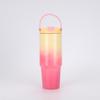 30oz Stainless Steel Portable Travel Thermos Cup with Straw - Large Capacity for Outdoor/Car Use