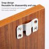1 Pair Size L Interlocking Photo Frame Hanging Buckle Stainless Steel Furniture Connector Hanger