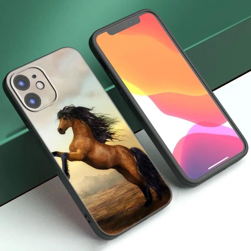 Чехол для телефона с изображением лошади для iPhone Samsung Galaxy Redmi Xiaomi Oppo OnePlus Note SA 7 8 9 10 11 12 13 14 20 21 22 23 53 54 Pro Max Ultra TPU Soft
