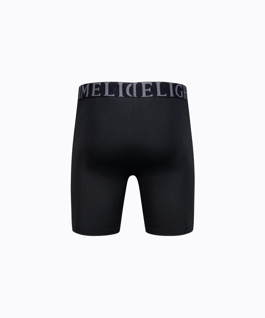 LIMELIGHT APPAREL Llr Беговые Компрессионные Шорты Мужские с Большим Логотипом и Полосами (Черно-белый)