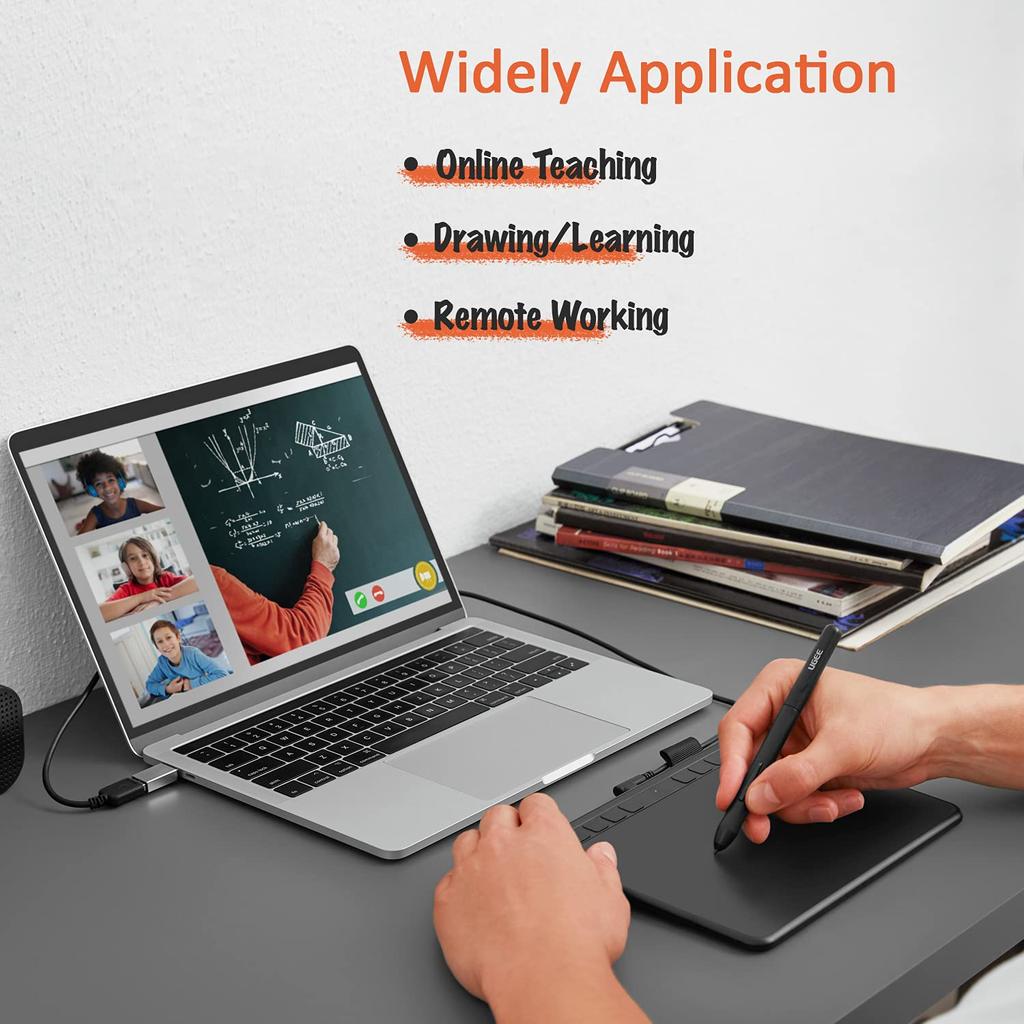 Планшет UGEE Pen Pen Tab S640 Board Tab x 4 дюйма 10 клавиш быстрого доступа 8192 уровня нажатия пера Рисование Без зарядки Адаптер OTG для пера в комплекте