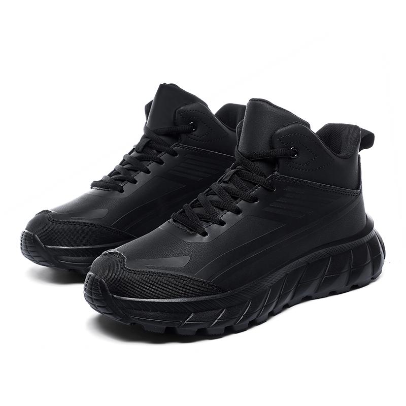 Модные зимние мужские ботинки для снега на шнуровке, спортивная повседневная обувь, плюшевые теплые мужские ботинки для активного отдыха, мужские походные ботинки, обувь для работы и путешествий, мужская