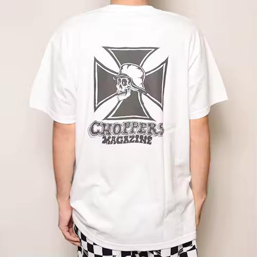 2026 Chopper T-shirt - Summer Cotton Short-Sleeved Unisex Loose Style Cool Skateboard Motorcycle Retro