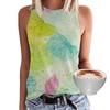Летние цветные бабочки с цветочным принтом 3D майки женские уличные Y2k свободный жилет без рукавов с открытыми плечами женская майка