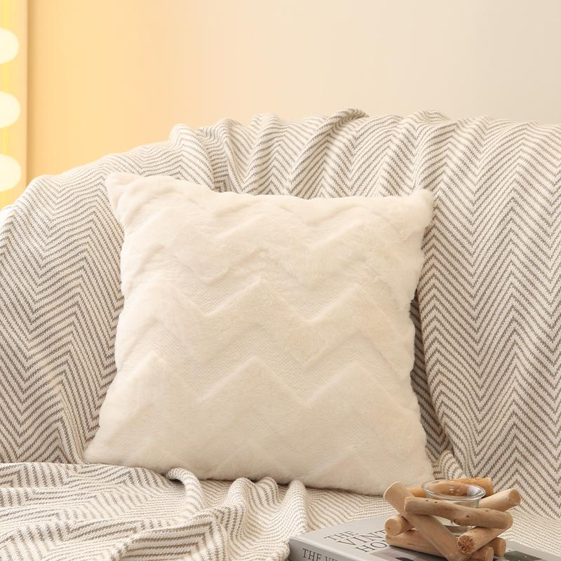 Плюшевые наволочки для диванных подушек, квадратные наволочки для подушек, для кровати, гостиной, плюшевая наволочка для сна, хлопок, домашний декор