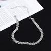 Fashion Geometric Women Shiny Clavicle Chain Zinc Zinc Alloy Crystal Necklaces Full Rhinestone Choker