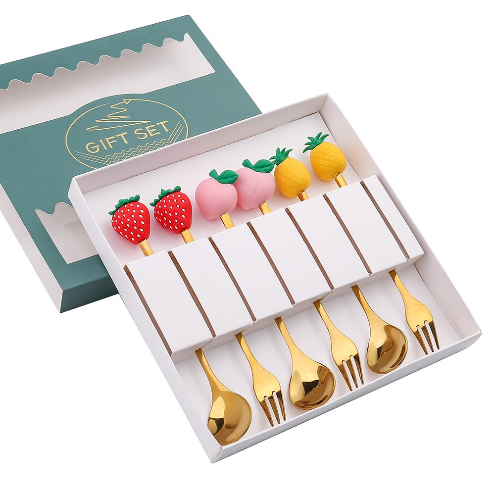 HANYANG 410 Stainless Steel Cutlery Home Hotel Use Cute Spoon Fork Western Cutlery