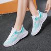 Женская повседневная обувь, модные дышащие прогулочные туфли на плоской подошве с сеткой, женские кроссовки 2024, спортивная вулканизированная обувь, белая женская обувь