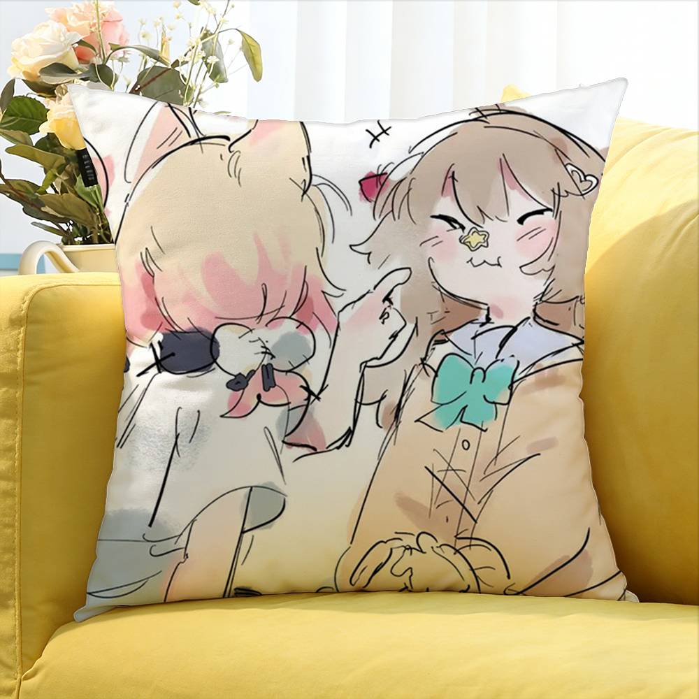 Нейро Сама Vtuber Мир Разные Размеры Квадратная Наволочка Для Автомобиля Дома Спальни Декор