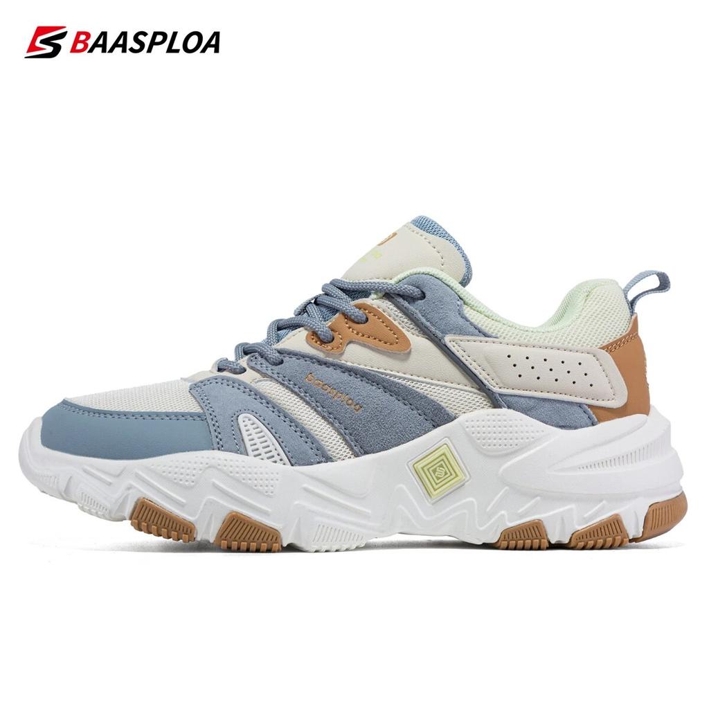 BAASPLOA Women Shoes Mesh Surface Breathable Casual Sports Shoes Light Comfort Non-Slip Outdoor Sports Tennis Shoes Fashion Women Brand Walking Shoes