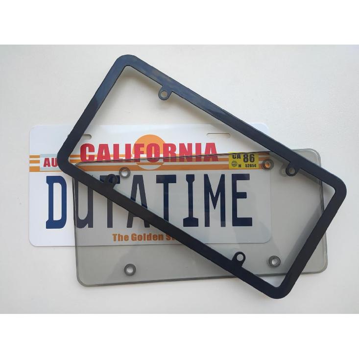 License Plate Protector, Pair Of Unbreakable Clear License Plate Covers, Plastic Car Front/Rear License Plate Covers Compatible With American