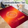 Custom Text Printed Rug Ajax Amsterdam Non Slip Floor Carpet For Home Room Decor