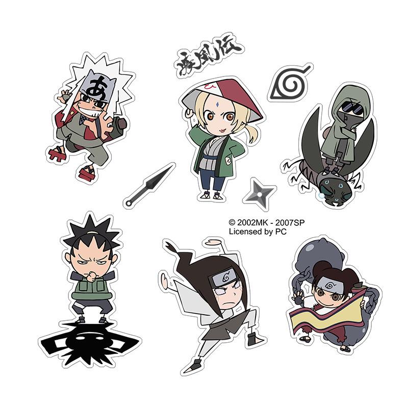 Водонепроницаемые многоразовые наклейки Naruto Акацуки и Какаши - Оригинальный товар