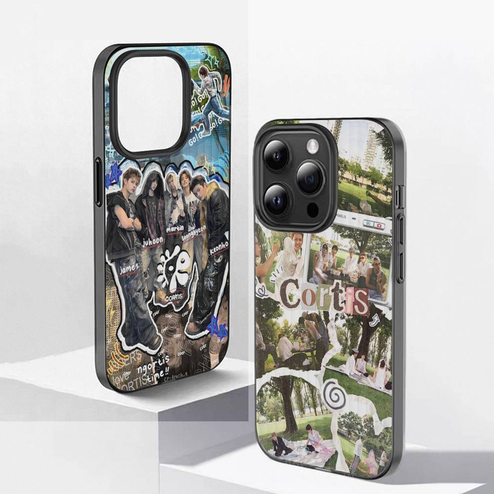 Модный C-CORTIS Для iPhone 16 15 14 13 12 11 17 Pro Max Plus Волна Гофрированный Чехол для Телефона Защитный от Падения