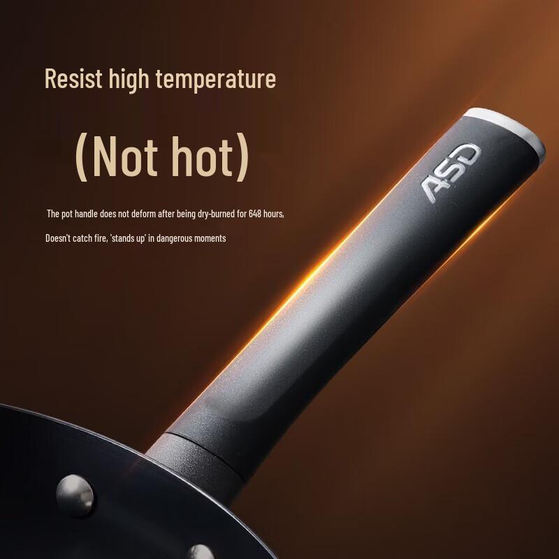 ASD 30 см Утонченный Железный Вок для Жарки Без Покрытия