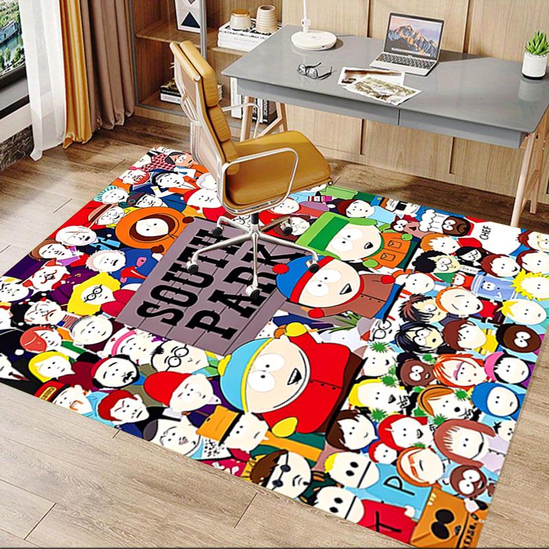 South Park Characters Carpet For Playroom Bedroom Living Room Sofa Home Decorkids Game Area Rug Nonslip Floor Mat