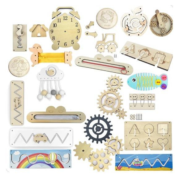 Busy Board DIY Climbing Ladder Puzzle for Toddlers (Ages 2-3) - Early Education Toy Accessory.