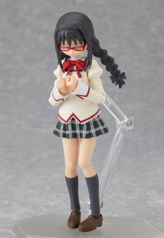 Figma Puella Magi Madoka Magica Homura Akemi Униформа, раскрашенная подвижная фигура, версия. Немасштабируемый АБС и ПВХ