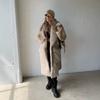 Imitation Mink Fur Coat, Elongated Suit Collar, Synthetic Fur Fur Coat, Women's Fur Coat