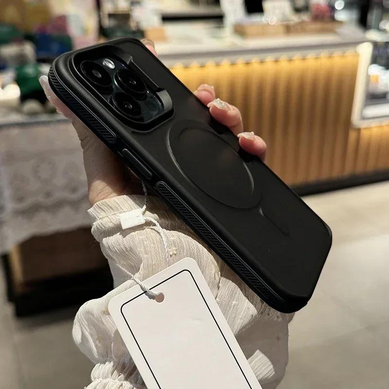 Чехол для iPhone 16 Pro max, роскошный цветной чехол Magsafe для iPhone 15 14 13 12 11 Pro Max Plus, полупрозрачный магнитный чехол