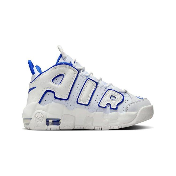 Nike Air More Uptempo PS White Royal Kids Sneakers Summit-White Football-Grey Racer-Blue FN4858-100