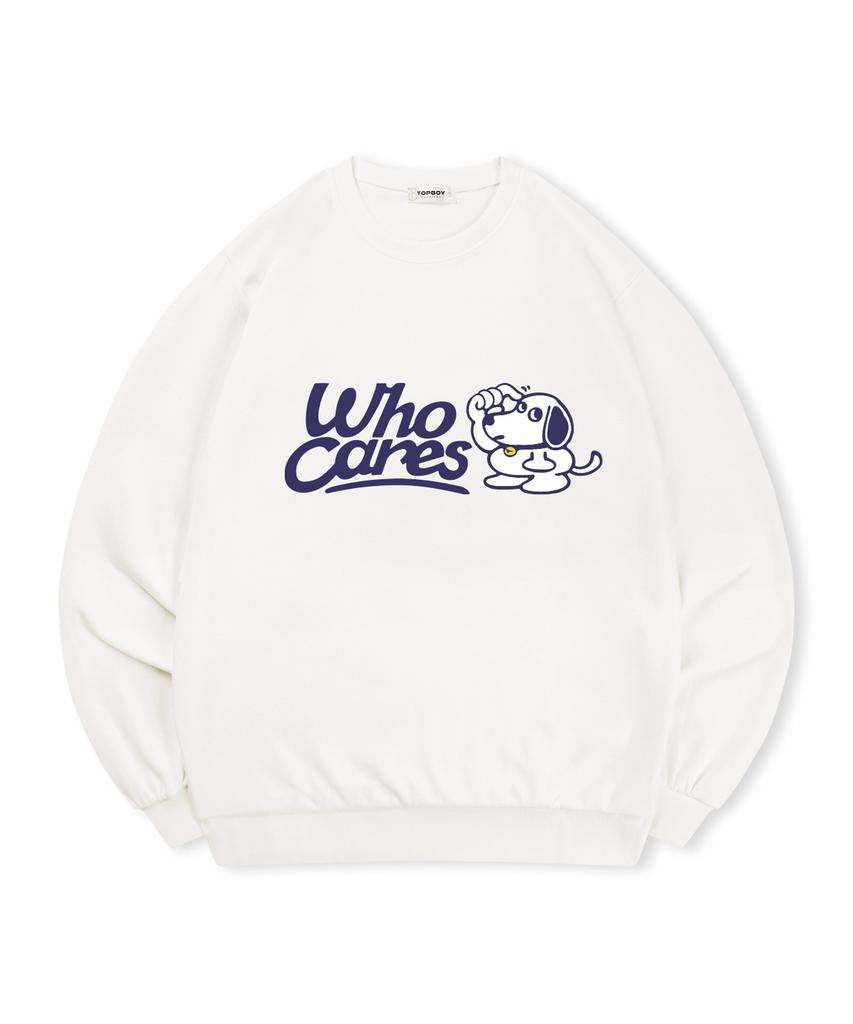 TOPBOY [Non-Fleece Or Fleece] Hucares Printed Sweatshirt (Type A)