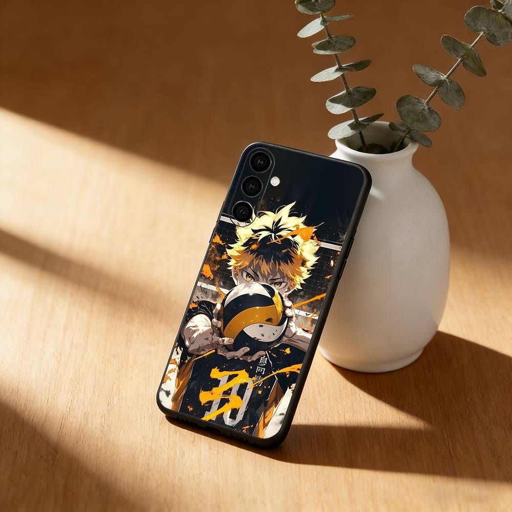 Аниме H-haikyuu обои Чехол для телефона Для Samsung GalaxyA13,21s,22,31,32,52,53,71,72,73,Мягкий черный чехол