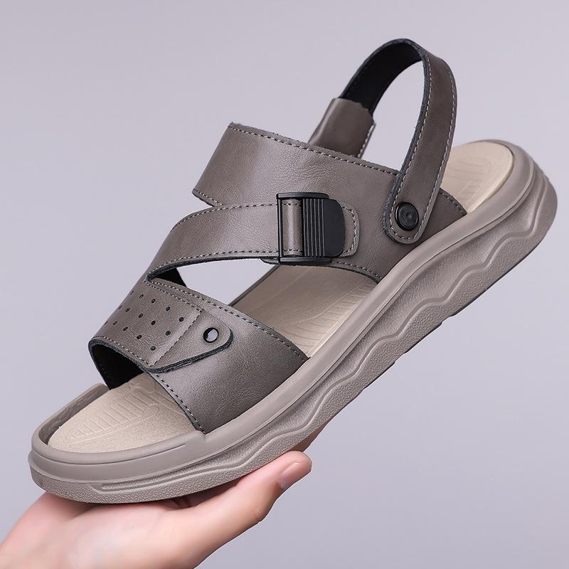 2025 летние новые мужские сандалии с пенопластовой подошвой для улицы, полутапочки, которые не боятся наступать на дерьмо, классные тапочки, пляжная обувь для мужчин 903