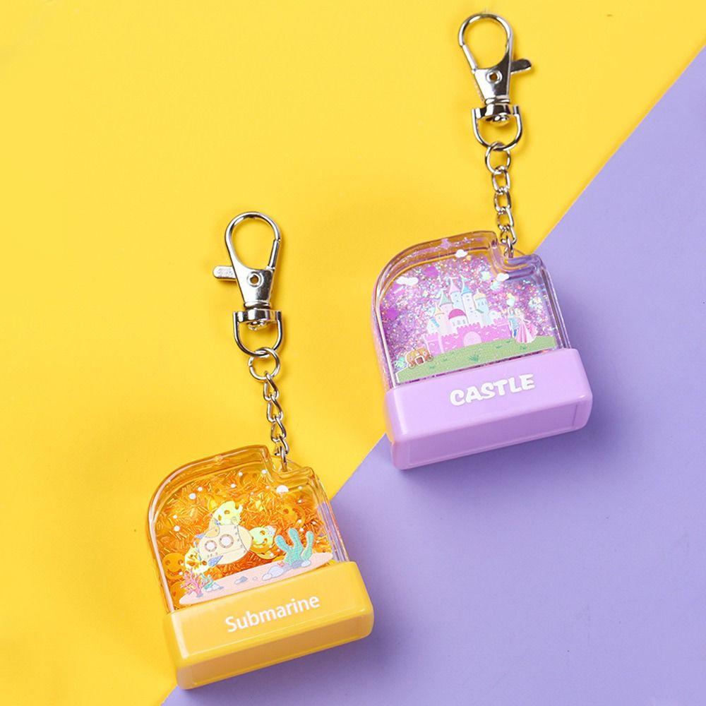 Name Seal with Chain Seal Material Children's Seal Stamp Toy Children's Seal Stamp Kids Name Stamp