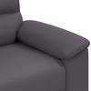 2 Seater Sofa Grey 160 x 81 x 84 cm Faux Leather
