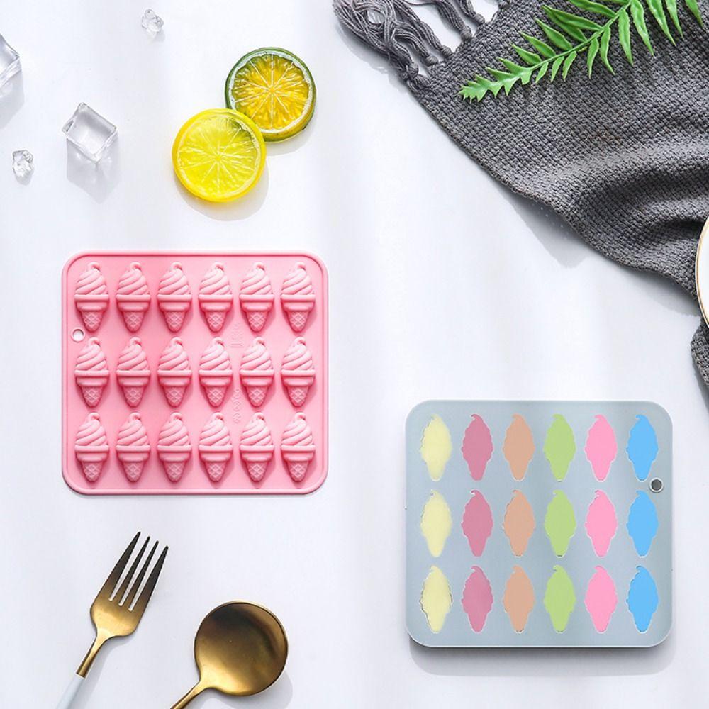 Silicone Ice Cream Mold Reusable Candy Mold  For Candy Making Chocolate Crafting