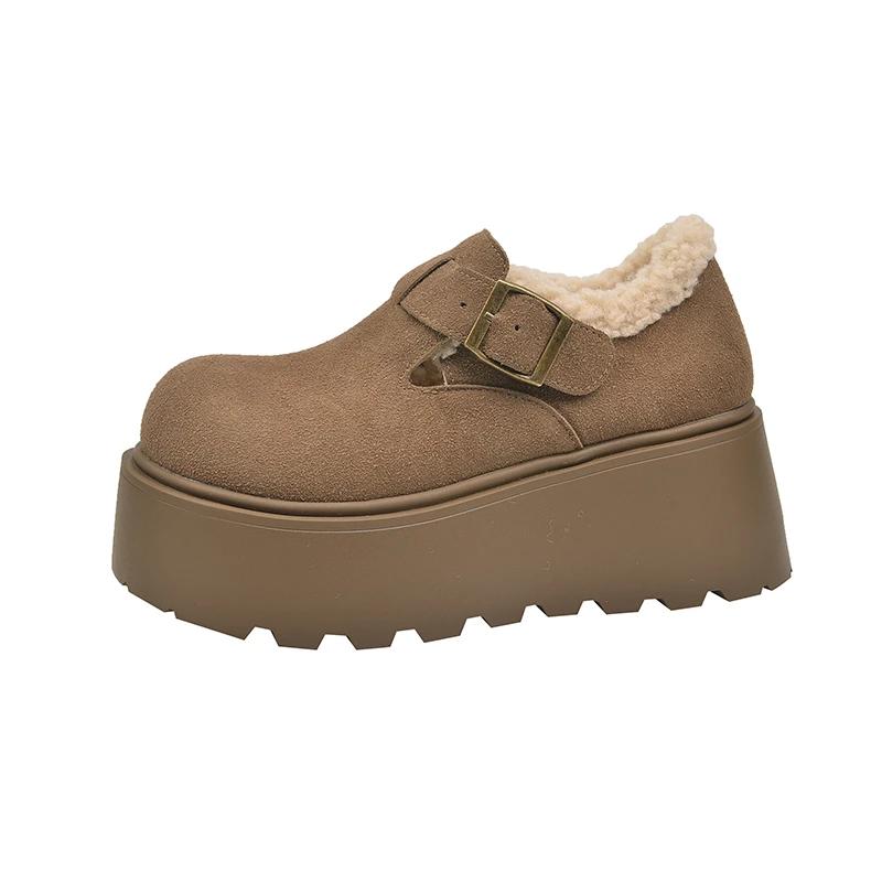 Модные женские зимние сапоги на меху, туфли на плоской подошве и платформе, ботильоны, зимние новые теплые короткие плюшевые сапоги для прогулок, удобные женские повседневные сапоги Zapatillas