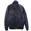 Sheepskin Leather Jacket M Black Series Sheepskin Men's Used
