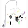 Baby Crib Mobile for Crib with Hanging Rotating Toys, Nursery Mobile with Music Box, Black and White Mobile for Baby Newborns 0-24 Months