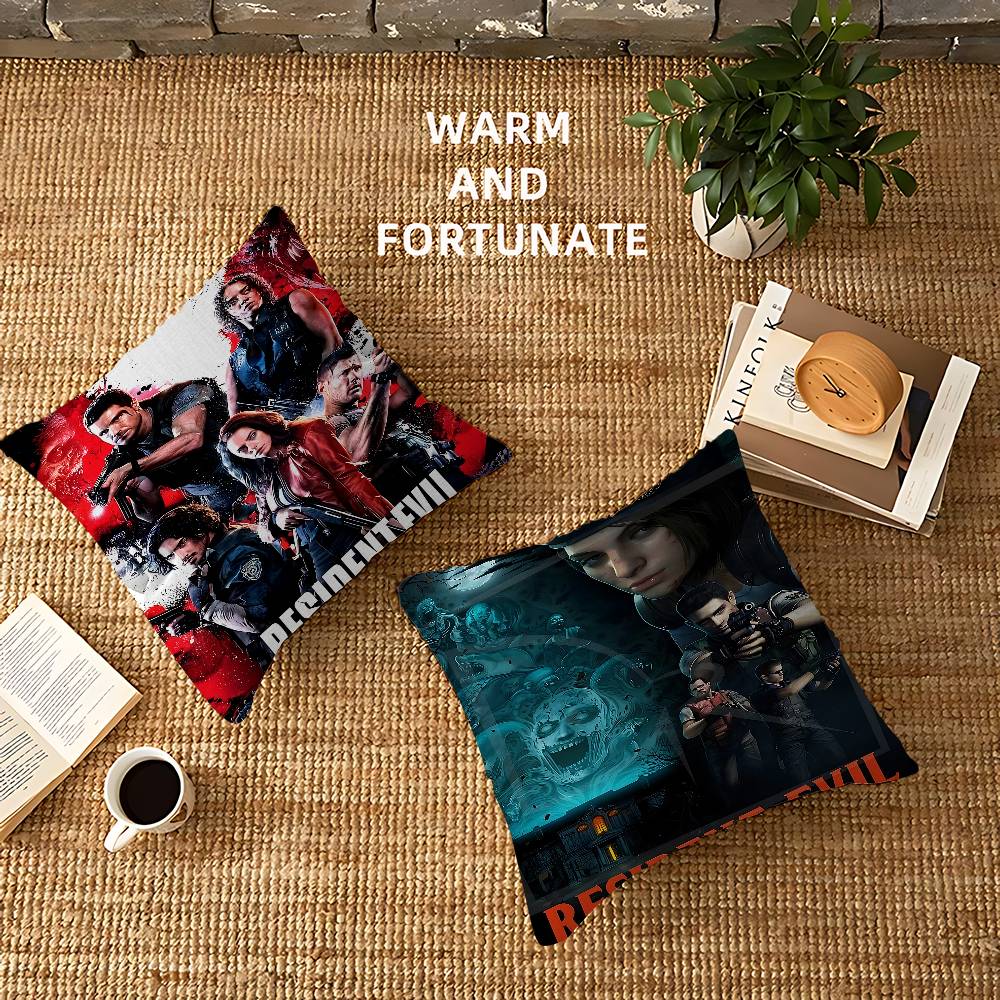Classic Video Game RResidentsEEvils Pillow Gifts Home Office Furnishings Bedroom Sofa Car Cushion Cover Case 45x45cm