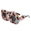 Fashion new sunglasses cat eye fluffy glasses cute funny retro babes fashionable diamond-encrusted sunglasses