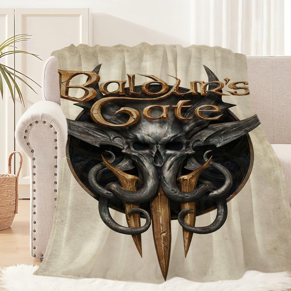 Игровое одеяло Плюшевый коврик для дивана и сна Гостиная B-Baldurs G-Gate 3 Теплый Офис Спальня День Рождения Дом Путешествия Детские Подарки