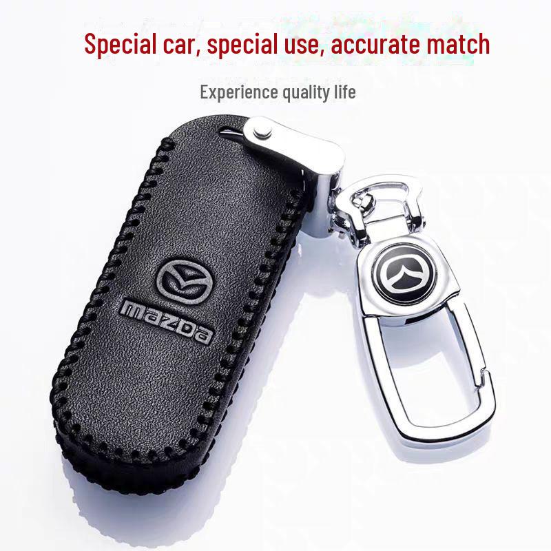 Чехол для ключа из натуральной кожи Mazda для автомобилей Mazda 3, CX-4, CX-5 и Atez.