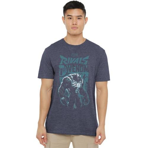 Marvel Rivals Unisex Adult Symbiote Venom Heather T-Shirt